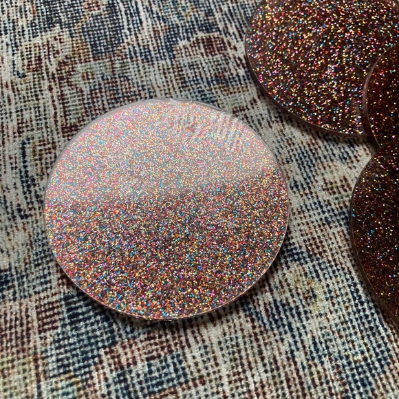 Glitter Acrylic Coasters (set of 4) - Picture 4 of 5